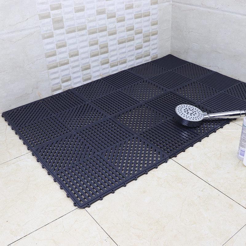 Non-Slip PVC Interlocking Shower Mat: Waterproof Bathroom Floor and Commercial Use Carpet