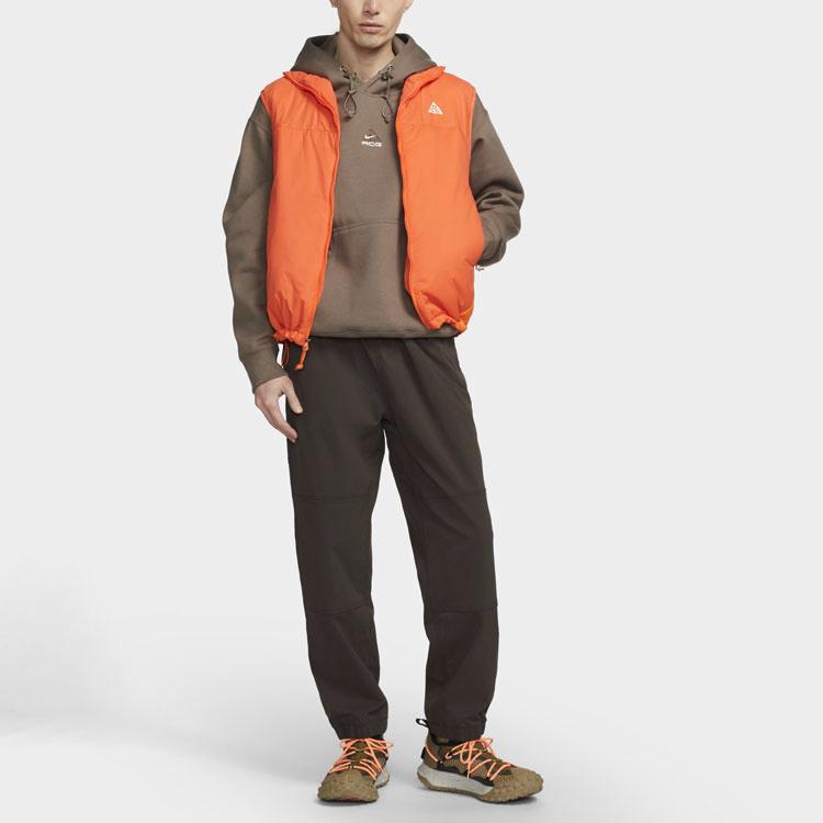 Nike Fleece-Lined Logo Hoodie Men Tops Brown DH3088-040