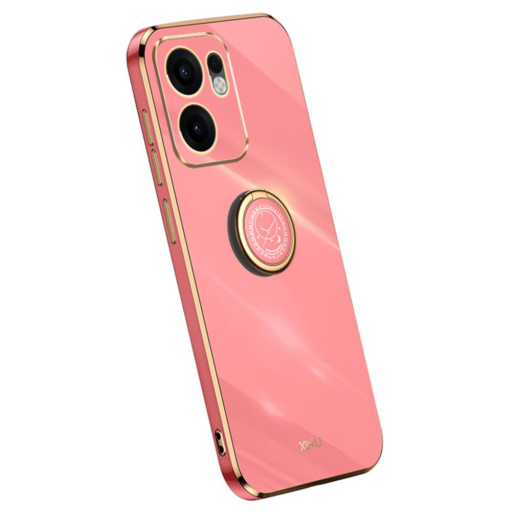XINLI For Oppo Reno13 F 5G Case Ring Kickstand Electroplating TPU Phone Cover