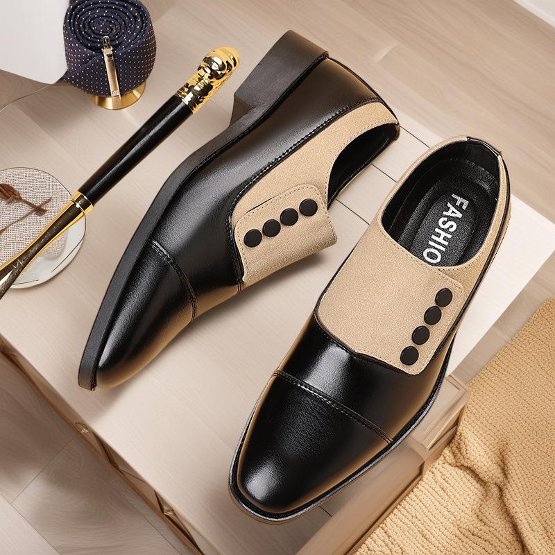 

Spring and autumn new men s casual shoes British single shoes breathable and versatile European and American large size leather shoes business men 48