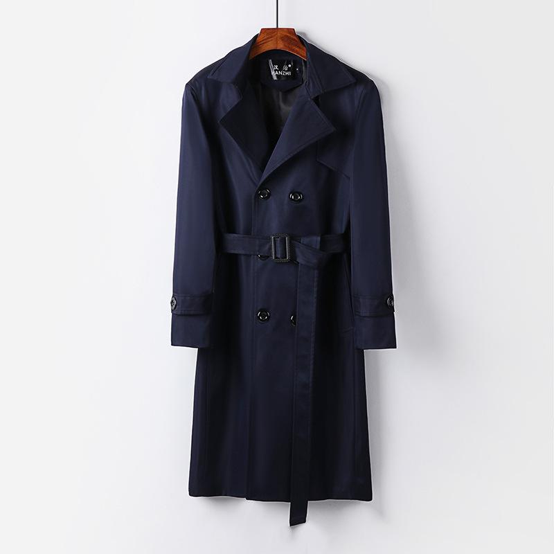 Autumn Trench Coat Men`S British Style