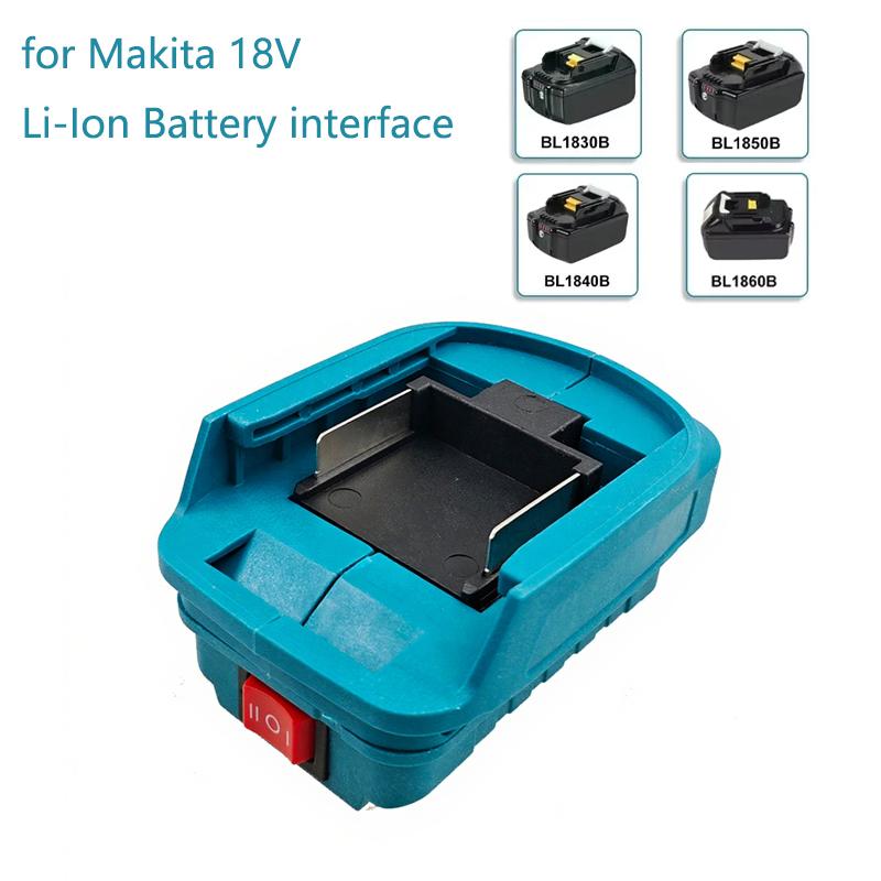 Battery Adapter For Makita/Dewalt/Milwaukee 18V Li-ion Battery Holder With USB+type-c Output Ports Power Bank Phone Charger