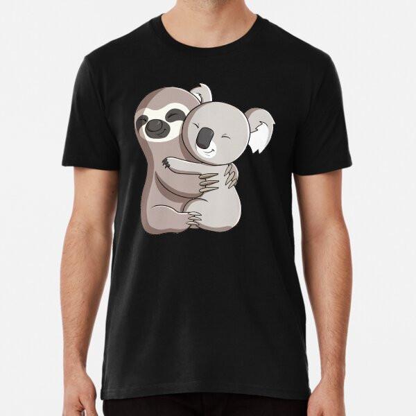 

Sloth and Koala Hug T-Shirt S-5XL Best T-Shirt 4XL