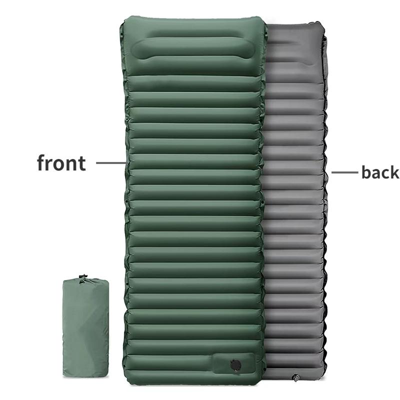 

Цветные блоки для кемпинга на открытом воздухе толщиной 10 см, автоматический портативный надувной матрас из ТПУ с возможностью шагания ногой 190*70*10cm