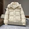 Parka Donna Giacca Invernale Coreana Casual Larga Cappotto Imbottito Oversize con Cappuccio Caldo Morbido Cotone Piumino Giacche da Neve