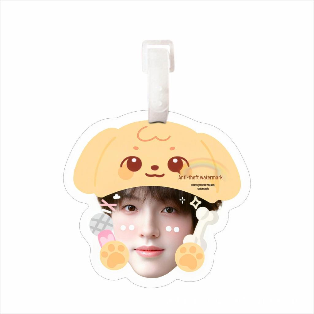 Zhang Zeyu Boy Group Luggage Tag: Backpack Pendant, Travel Case Decoration, Anti-Lost Keychain Tag