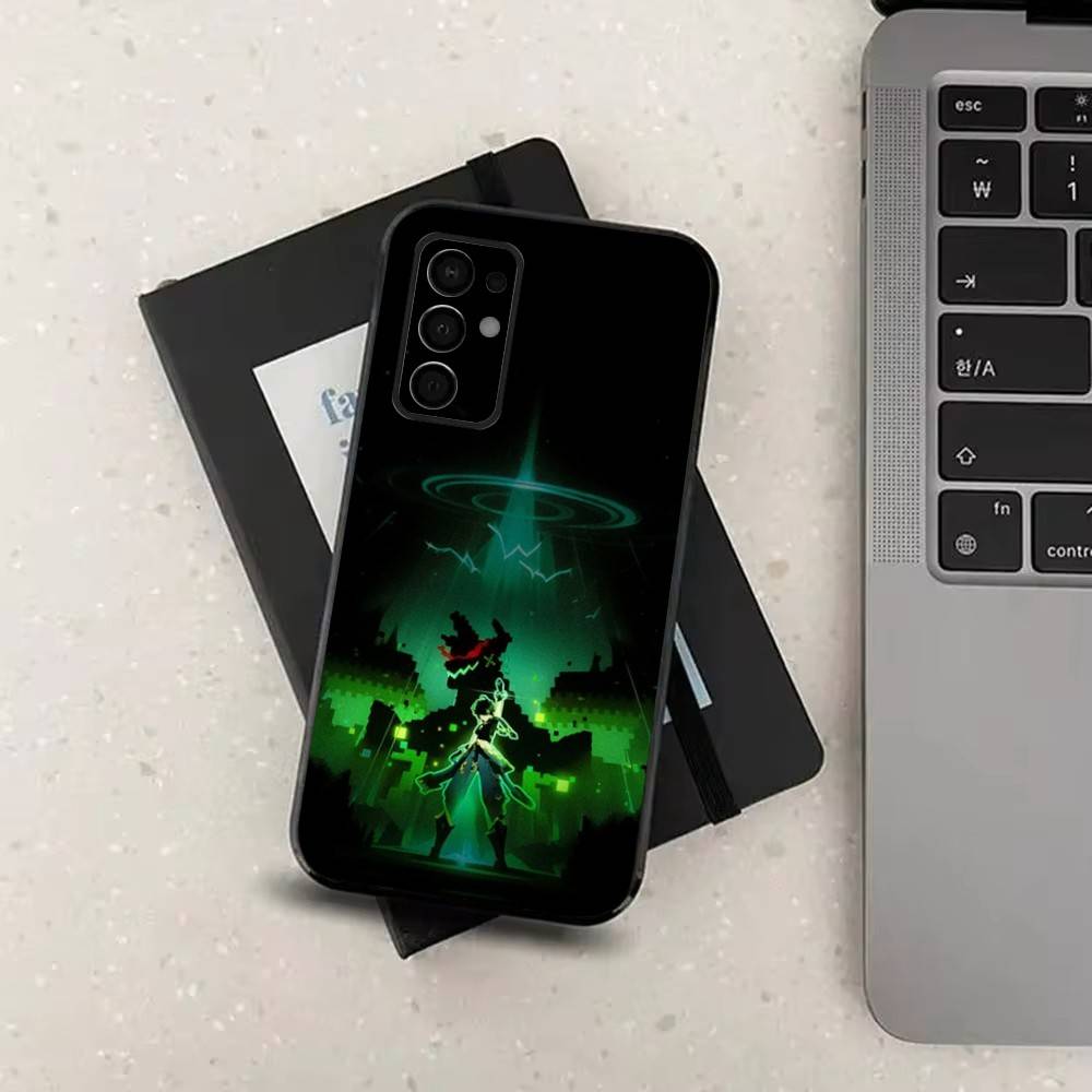 

G-Genshin Impact K-Kinich For Samsung Galaxy A53,31,52,72,41,22,73,32,71,Note,J7,8,9,5G Soft Black Silicone Phone Case SamsungA32 5G