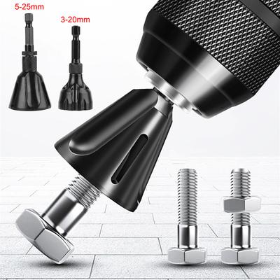 Cuchillas de Acero de Tungsteno Tornillo de Tripulación Herramienta de Recorte y Desbarbado Kit de Chaflán de Enchufe Hexagonal 5-25mm 3-20mm Roscado Redondeo Eliminación de Rebabas Herramientas Universales