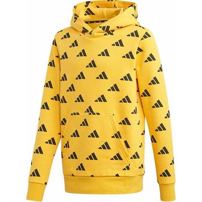 adidas Sweatshirt YB ID TP FZ HD Knitted Fabric Sports Fleece Lined Hooded Yellow Teenagers ED6403