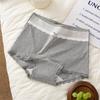 Big Size Lady Spring and Autumn Pure Cotton 10A Antibacterial Extension Crotch High Waist Small Flat Angle Briefs