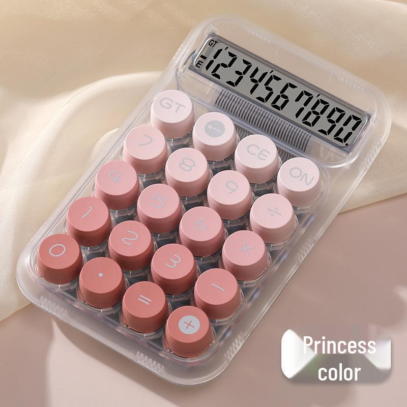 

Калькулятор с большими прозрачными кнопками и большим экраном - 10-значный, студенческая версия