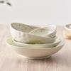 Cherry Blossom Ceramic Bowl & Plate Set: Includes Rice Bowl, Soup Bowl, Large Plate, Dish Plate, and Large Noodle Bowl - Japanese Imported.