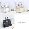 Commercio estero nuova borsa in pelle atmosferica platino borsa a mano con motivo a spina di coccodrillo borsa a spalla singola crossbody alla moda borsa grande da donna