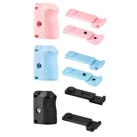 Magnetic Camera Mount Adapter with Dual Claw Lock Quick Release Vlog Handle Frame Adjustable Shutter Control Ergonomic Non-Slip Grip