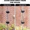 Outdoor Chain Flower Rain Chain Outdoor Garden Chain Decoration Drain Black Gold Lotus Rain Chain