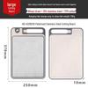 Dual-Sided Titanium & Stainless Steel Cutting Board with Wheat Straw 304