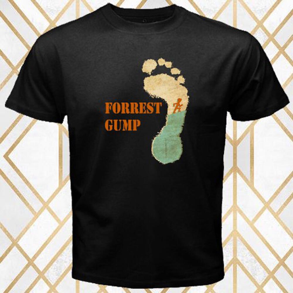 Forrest Gump Run Forrest Movie Men s Black T-Shirt Size S 3XL XXXXL