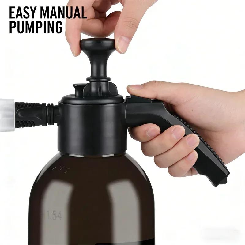 1pc Premium Plastic Pressure Spray Bottle - Powerful Air Pressure Technology, Adjustable Nozzle, High-Pressure Mist Sprayer For