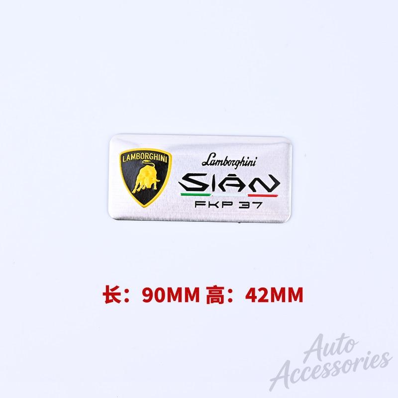 3D Aluminum Auto Badge Sticker Body Trunk Window Decoration Decal For Lamborghini Urus Huracan Aventador Modification Accessory