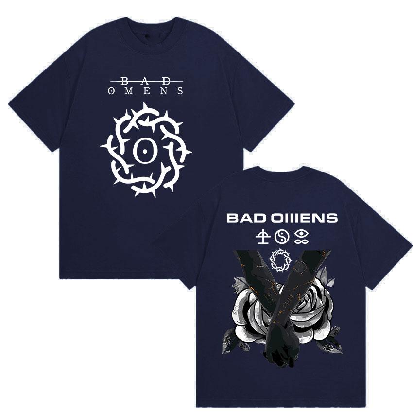Rock Band Bad OUnisexs Graphic T Shirt Unisexs Gothic Vintage Short Sleeve Tshirts Summer High Quality Cotton Tshirt Y2k Streetwear