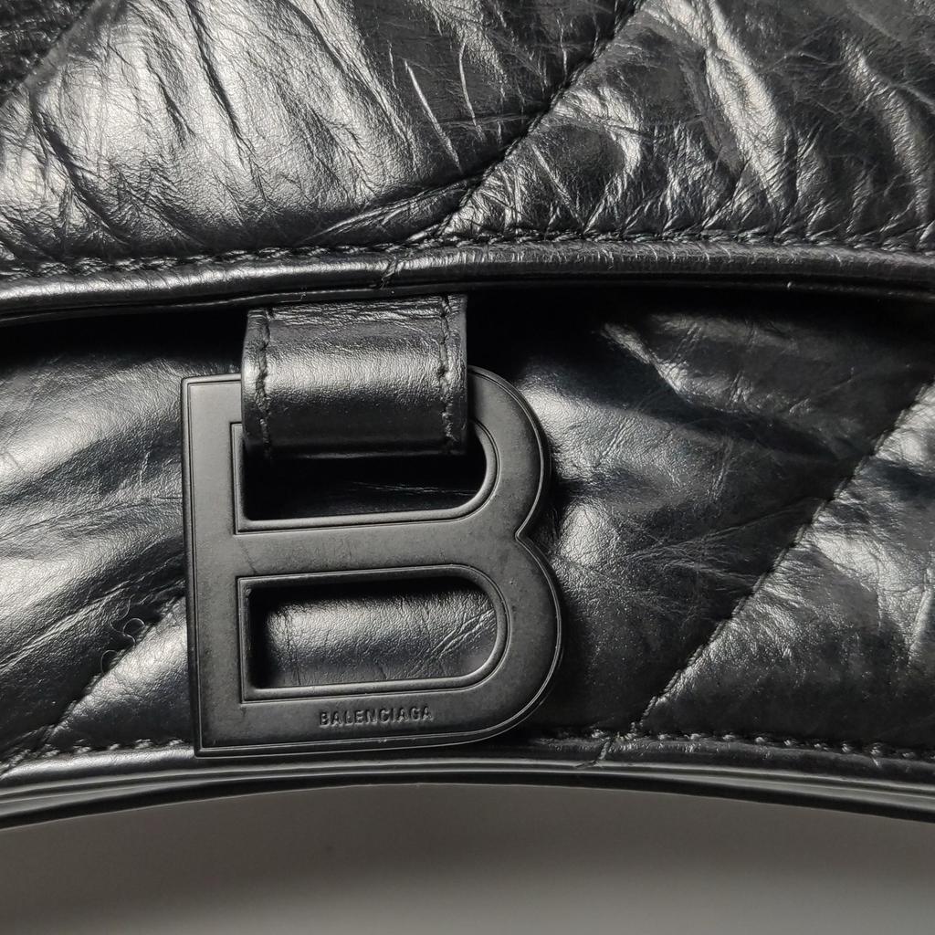 [Pre-Owned] Balenciaga Crush Chain Bag 'Black' - Excellent #HEBCPR