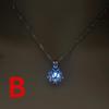 Tri-color Retro Luminous Moonstone Pendant Necklace Female Jewelry Long Chain Lotus Buddha Gift Accessories for Women