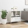 VidaXL Buffet blanc 68x39x73,5 cm acier laminé à froid, meuble de rangement, meuble de rangement de cuisine, meuble de 851363