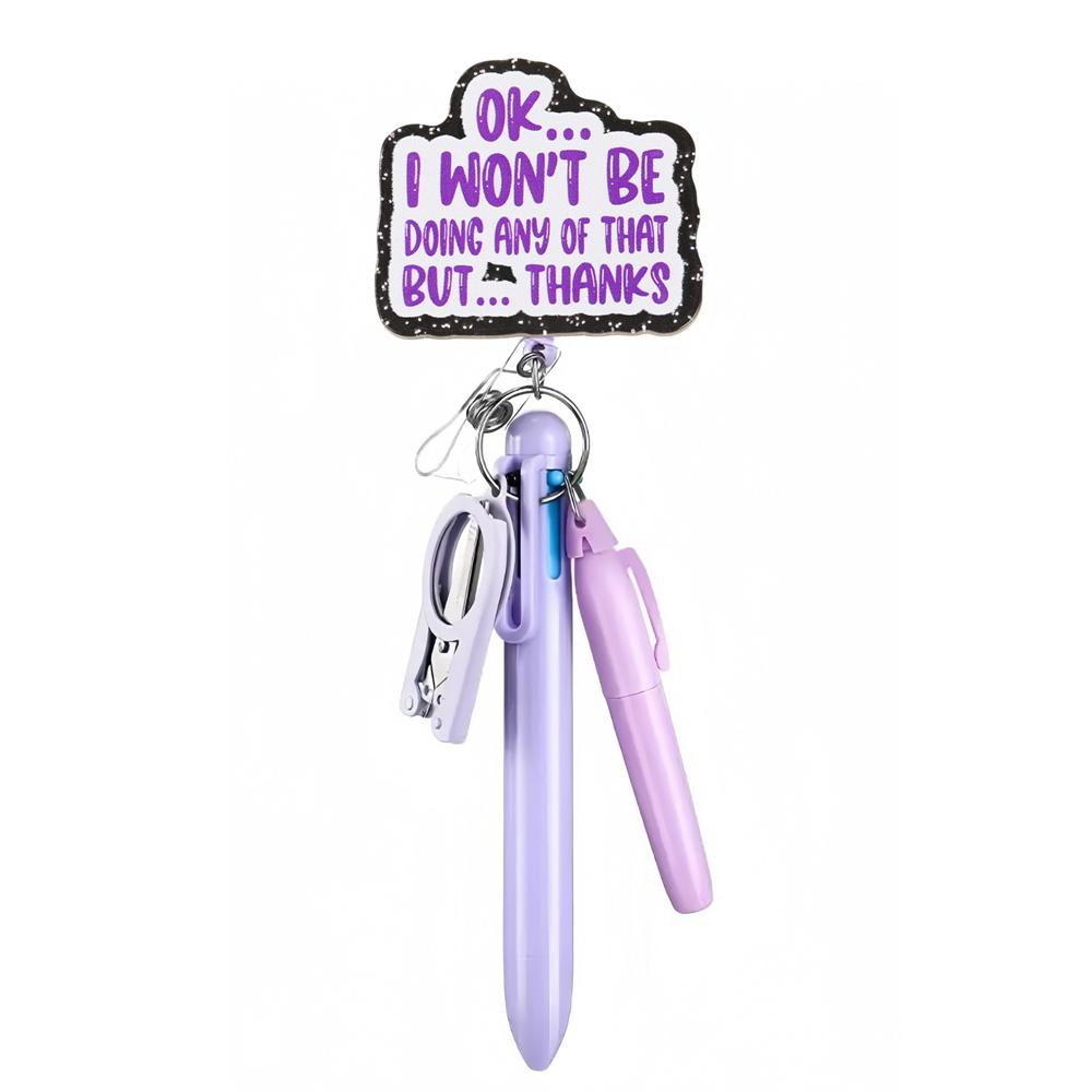 

1 set Mini Highlighter Badge Reel Pen Nurse Pens Set School Hospital Student Nurse Ball Pen Nurse s Day Gift