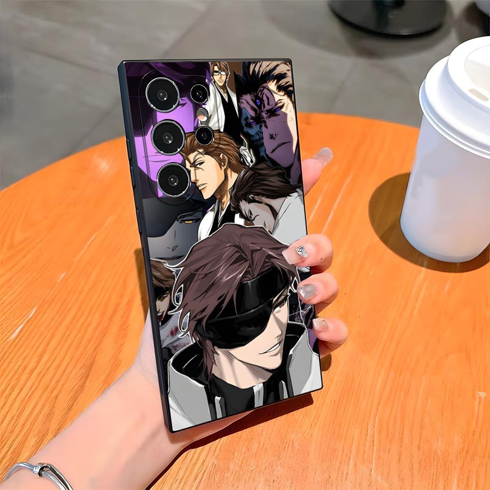 

Anime S-Sosuke Aizen Phone Case For Samsung S25 Ultra S24 S23 Fe S22 S20 S21 Plus A54 A34 A53 A16 Back Cover Samsung a34 5g