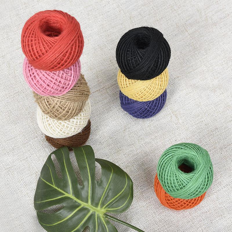 Handmade Hemp Rope, Multi-Colored Decorative Rope, Retro Woven Binding Rope Diy Photo Wall, The Wonder Of Colored Wool Ball Sails