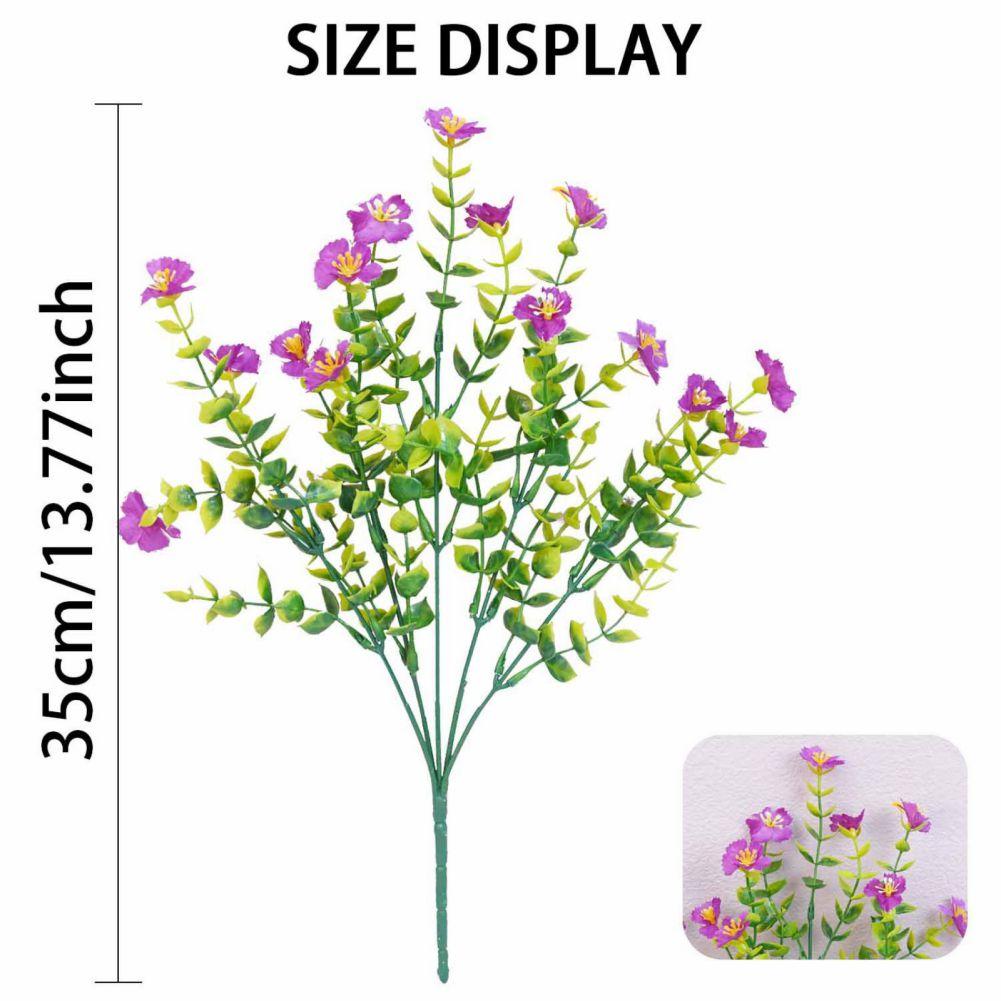 12pcs Fake Flower Bouquet Decorative Artificial Violet