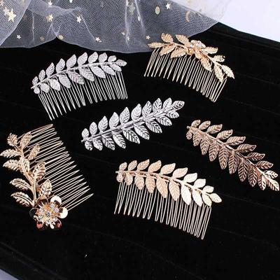Comb Hair Accessories Leaf Hair Plug Clip Updo Hairpin Wholesale Comb Hair Women Duckbill Comb Bangs Korean Hair Hairpin Top Clip