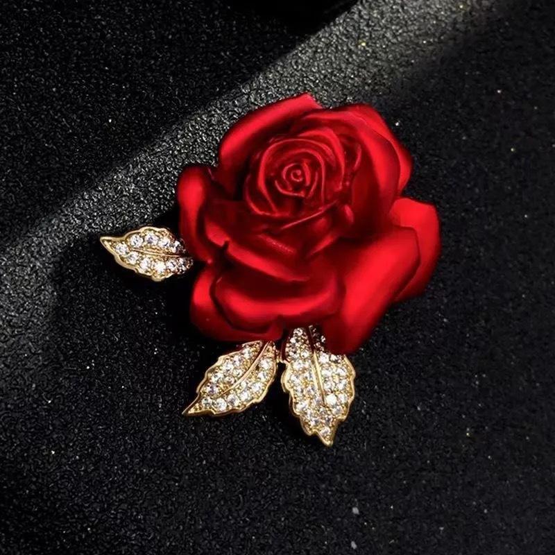 Warmth Rose Brooch for Women s Coat and Accessories - Elegant Brooch for Women s Outfit - Gift for Mom - Luxurious and High-End