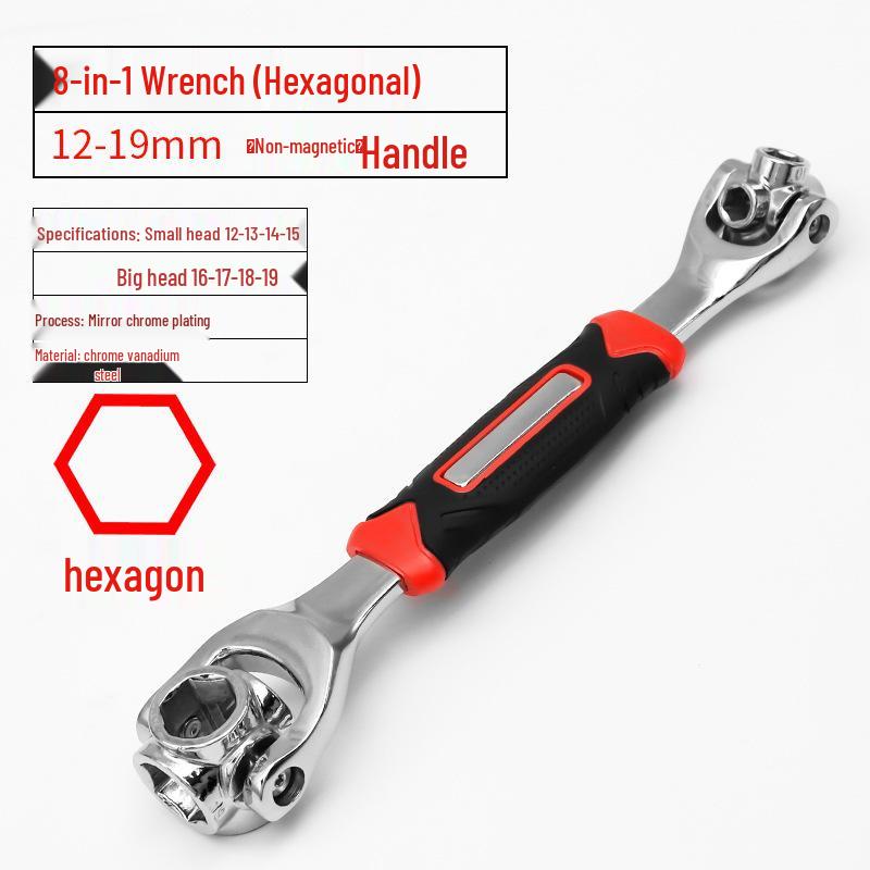 8-in-1 Multifunctional Universal Socket Wrench