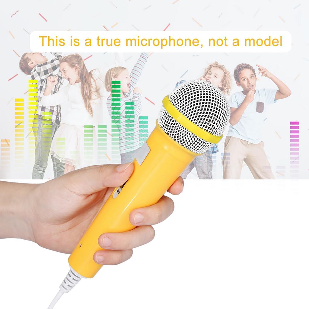 Kids Children Microphone Music Video Storytelling Party Microphone for Children (Blue)