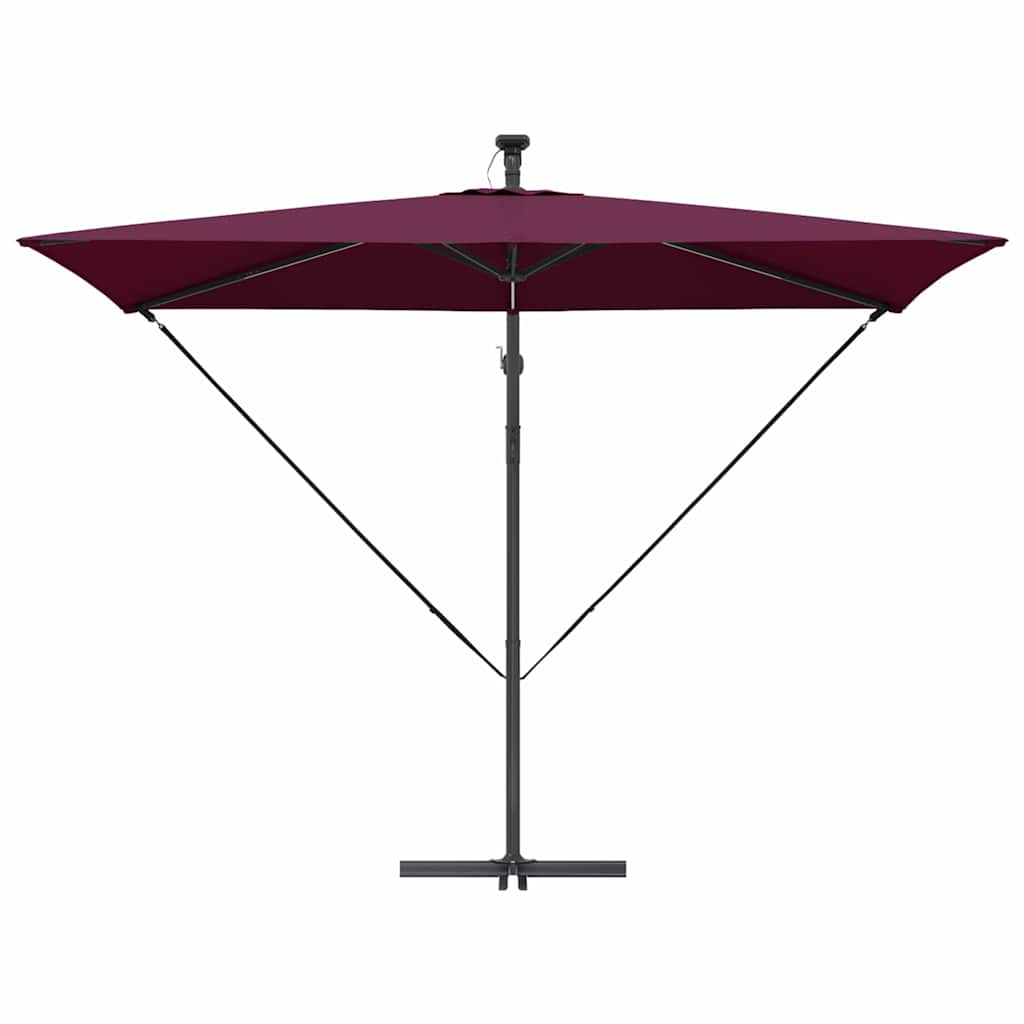 Sun Umbrella Burgundy Red 294 X 200 X 270 Cm