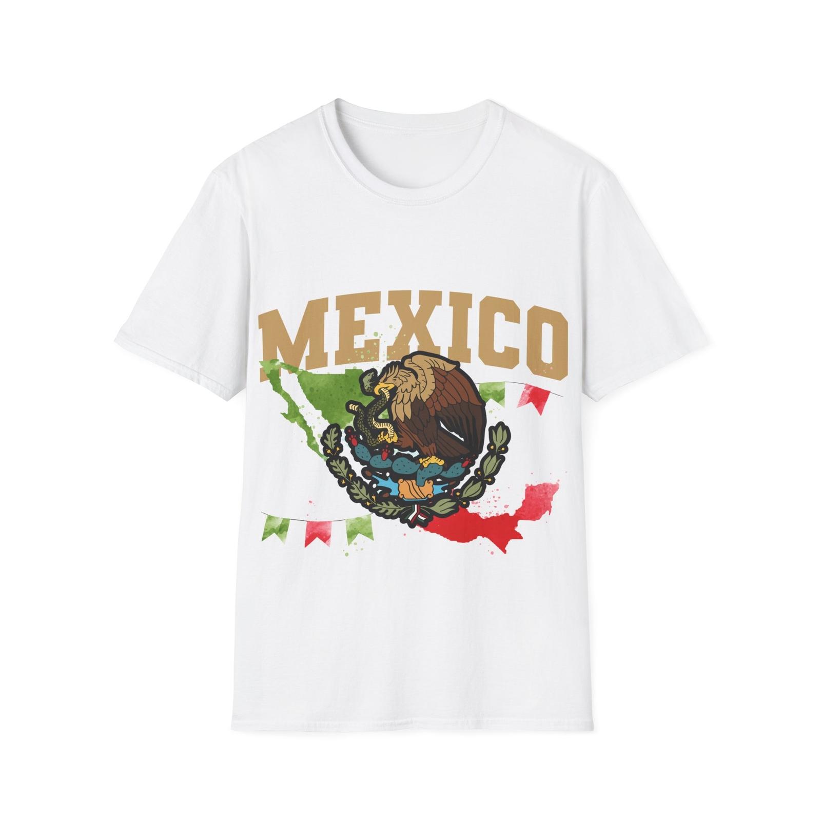 Смешная футболка с принтом Bold Heritage Mexico La Herencia Hispana Tee Унисекс Мягкая футболка S разноцветный