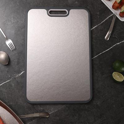 ZISIZ Double-Sided Titanium & Wheat Straw Chopping Board
