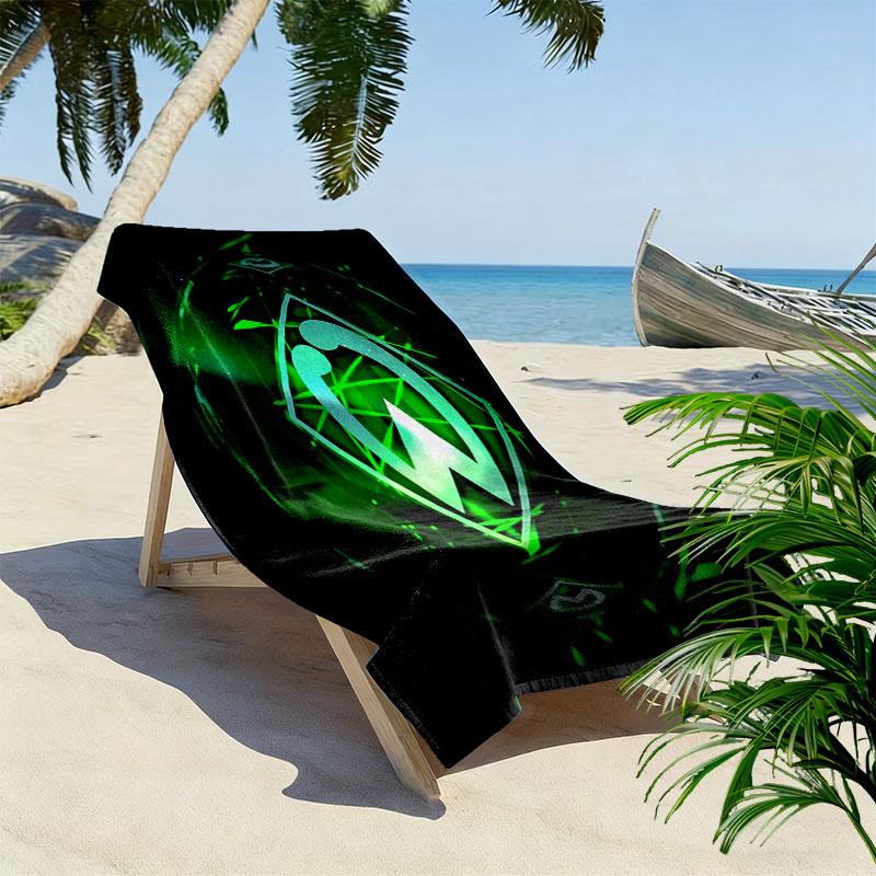SV Werder Bremen3 Print Beach Towel, Large Soft Quick Dry Towel for Beach Camping Swimming