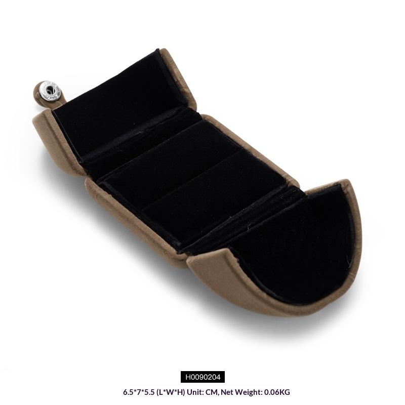 

Luxury Proposal Ring Box, 3-Color Gold Jewelry Box for Wedding, Double Open Snap Button Necklace & Bracelet Storage Box .