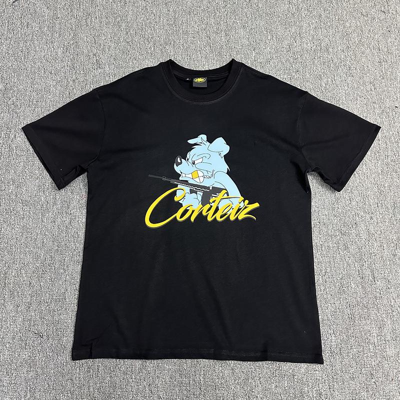 Corteiz Alcatraz Series T-shirts for Men and Women, Short-sleeve Short Sleeve with Lettered Logo Print Crew Neck Loose Casual T-shirt