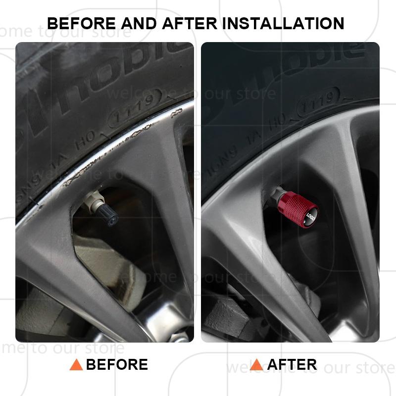 4Pcs Car Tire Valve GSI Emblem For Opel Mokka Insignia Corsa Antara OPC VXR8 Astra Aluminum Air Port Stem Cover Caps Dust Covers