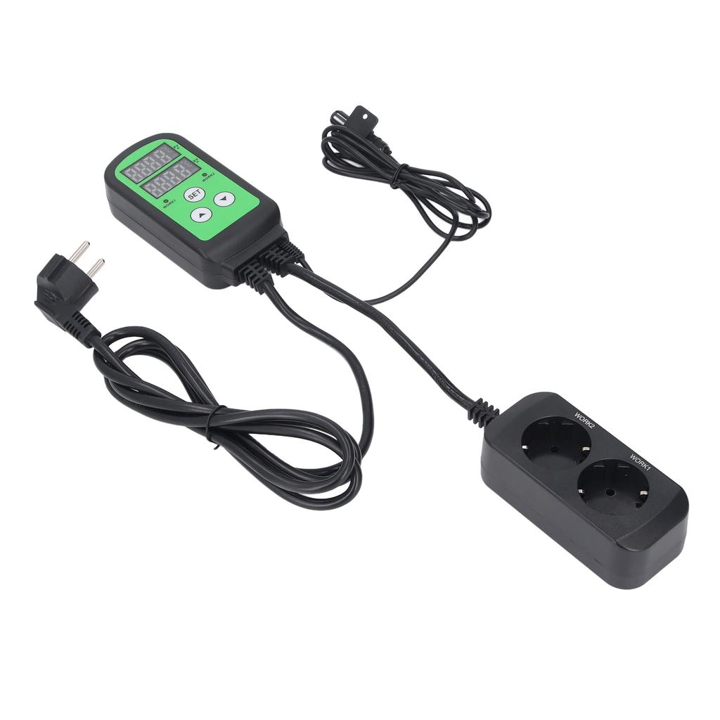 1500W Humidity Controller Pre Wired Digital Humidity Regulator Double LED Display Humidifier Dehumidifier for Greenhouse