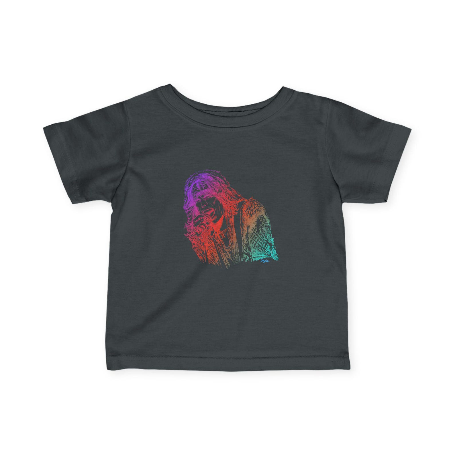 Steven Tyler Infant Tee, Rock Star Colorful Graphic Kids Shirt L