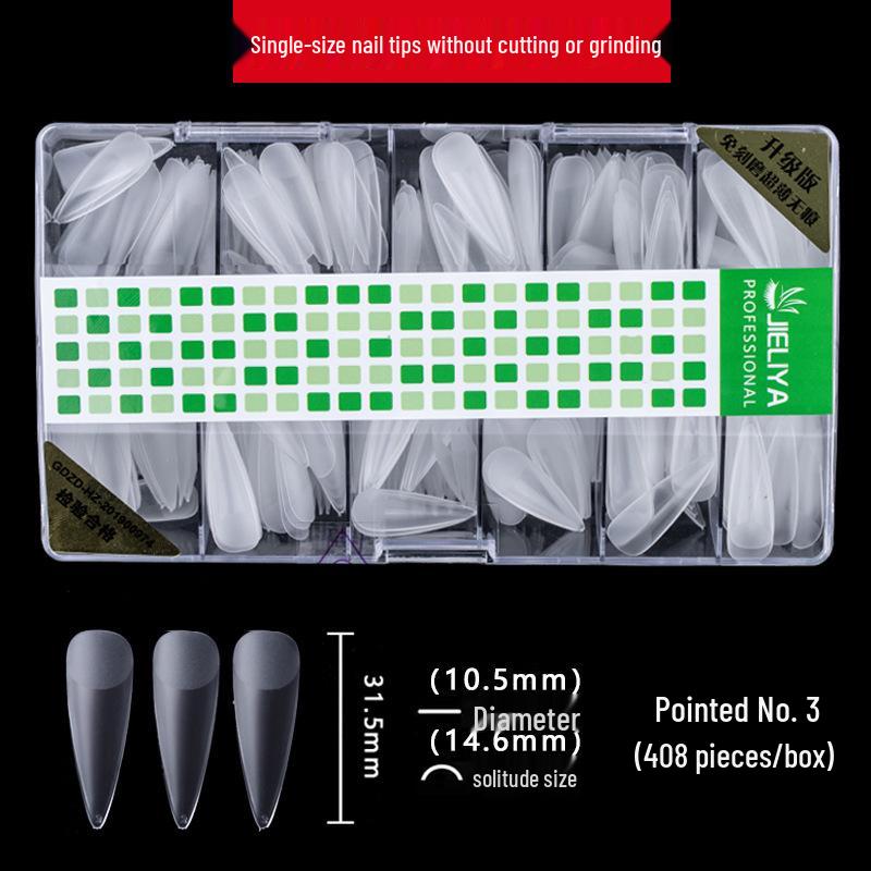 

Matte Handmade Single Number Nail Art Tips - Wearable Replacement False Nail Refill Pack