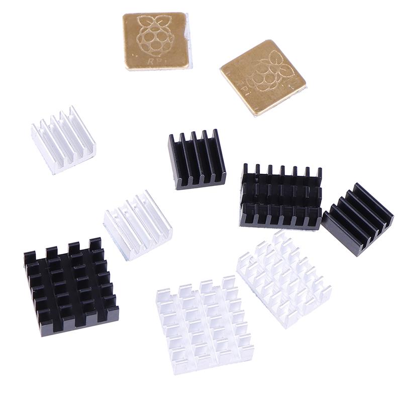 5Pcs For Raspberry Pi 2/3/4 3B+ 4B Aluminum Heatsink Radiator Cooler Kit