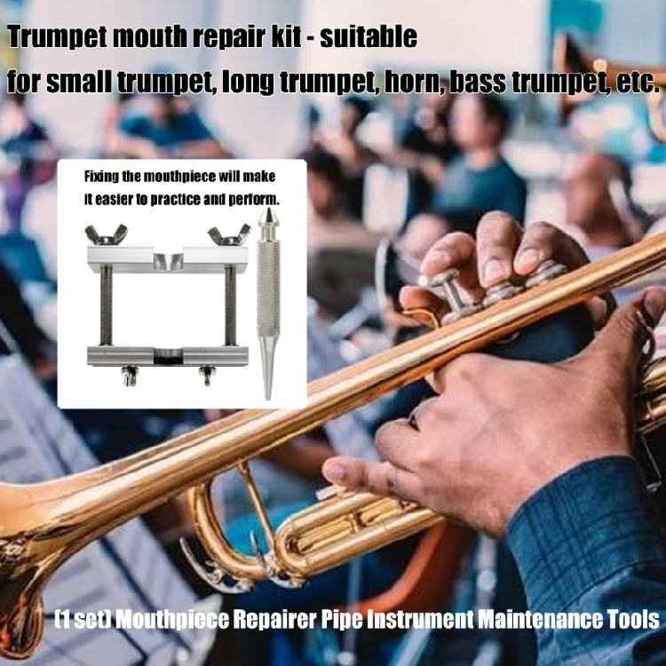 Portable Brass Instrument Repair Device For Dent Removal Alloy Musician Mouthpiece Reshaping Tool Practice Essential Accessory