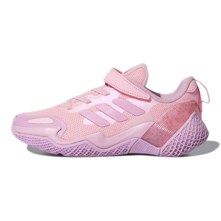 Adidas 4Uture Rnr El K Durable Breathable Lightweight Low Top Kids Running Shoes Kids Running Shoes Pink FX2187