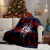 Cagliari Fußball Club Wappen Decken Flanelldecken Plüsch für Sofa Bett Geschenke für Männer Frauen Reise Picknickdecke Weihnachts-Fan-Geschenke