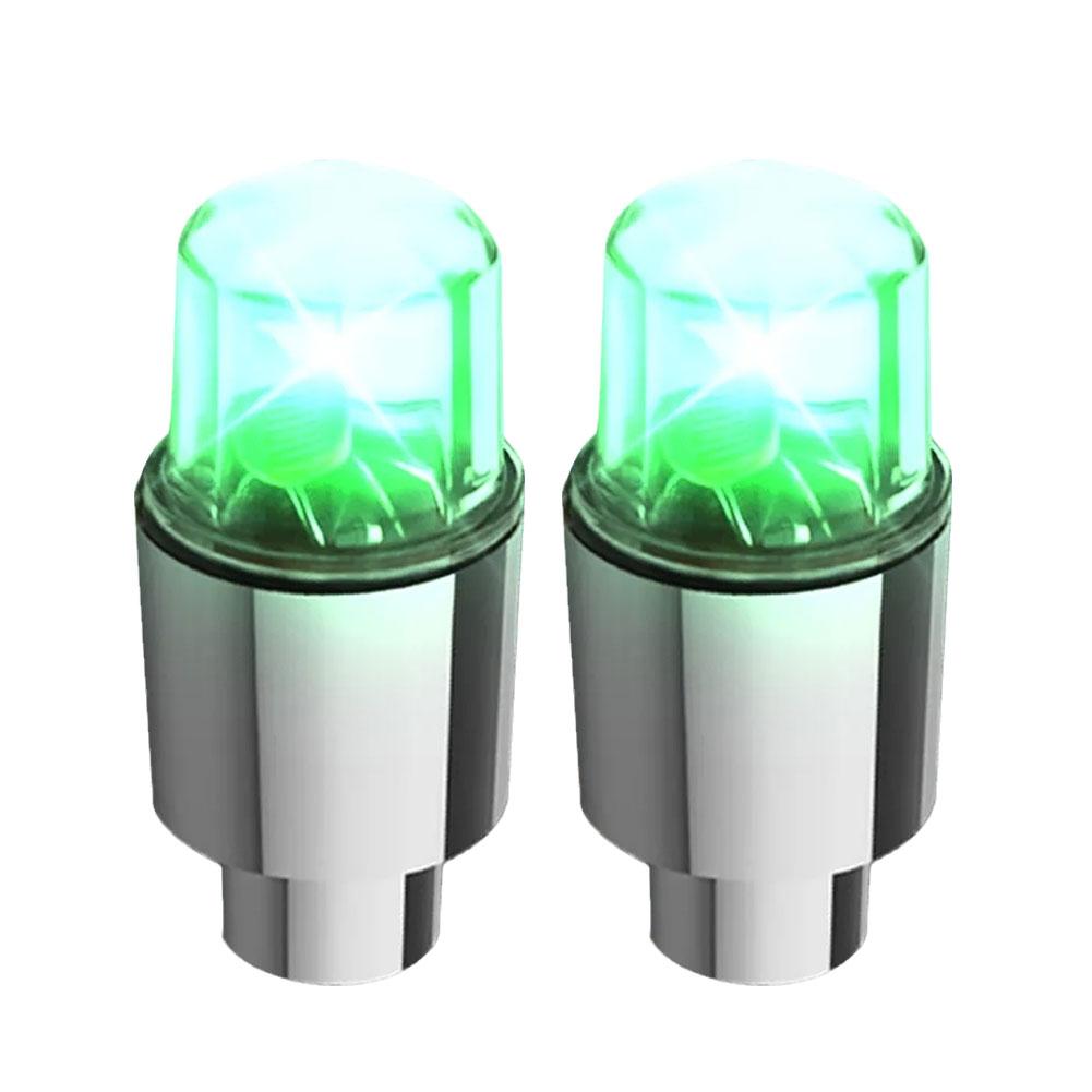 Wheel Lights LED Bicycle Valve Light Universal Car Neon Lamp Valve Cover Lights Tire Colorful Flashing Bulb Decoration Valve Stems 1